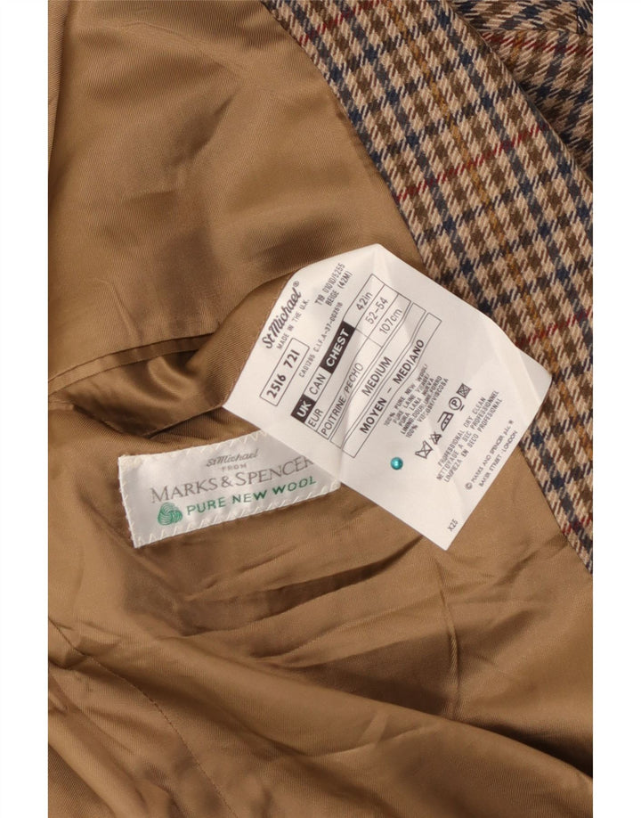 Marks & Spencer Męska marynarka St. Michael Blazer UK 42, duża brązowa
