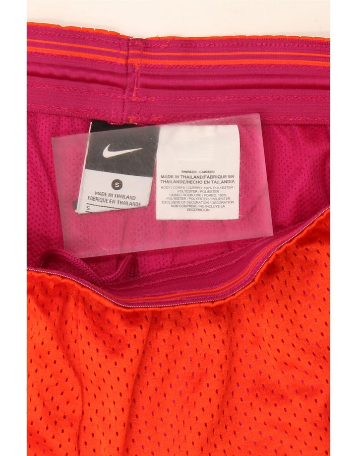 NIKE Womens Sport Shorts UK 8 Small  Orange Polyester Vintage Nike and Second-Hand Nike from Messina Hembry 