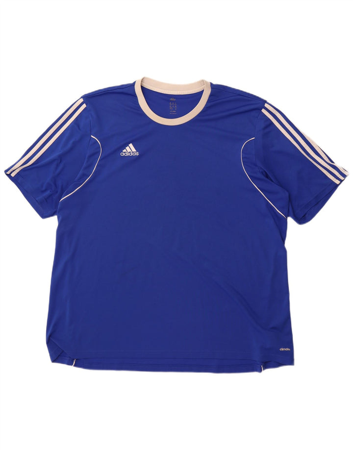 Adidas Męska koszulka Climalite Top 3XL Niebieski poliester