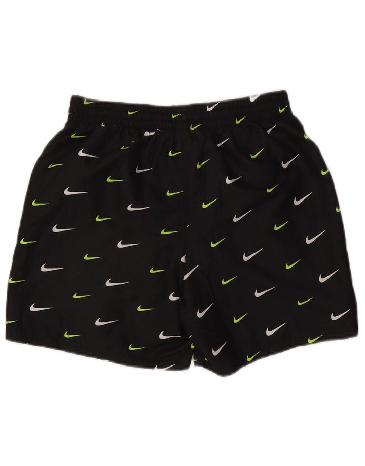 Męskie spodenki sportowe Nike z grafiką, małe, czarne, poliestrowe