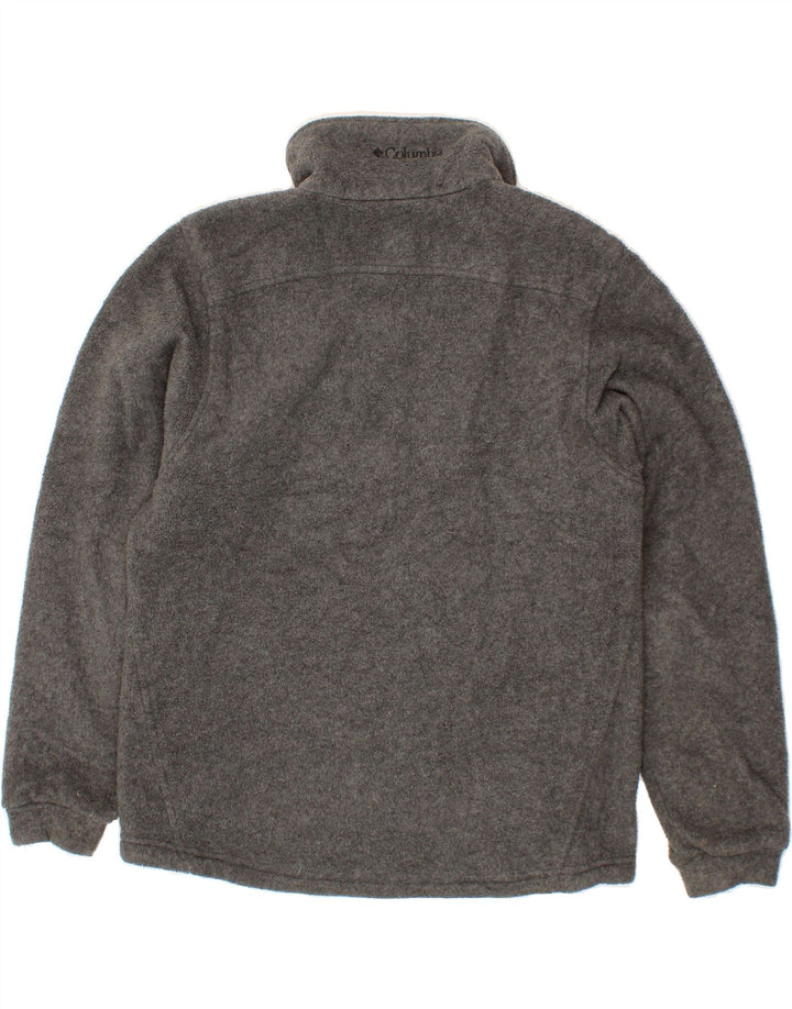 COLUMBIA Womens Fleece Jacket UK 14 Medium Grey Polyester Vintage Columbia and Second-Hand Columbia from Messina Hembry 