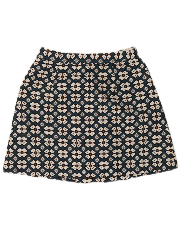 Damska mini spódniczka Zara XS W24 w niebieskie kwiaty