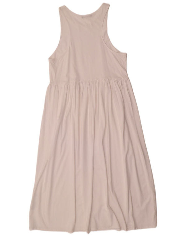 Damska sukienka maxi bez rękawów Zara UK 18 XL, biała bawełna
