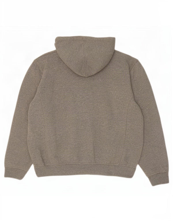 Damski sweter Fila z grafiką, oversize, zapinany na zamek, UK 18 XL, szara bawełna