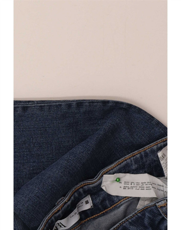 Damskie jeansy rozkloszowane Zara EU 38 Small W28 L32 Niebieskie bawełniane