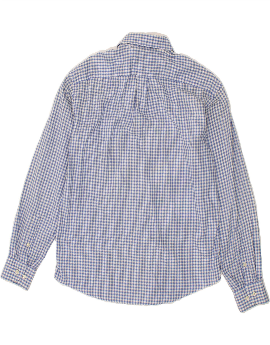 SERGIO TACCHINI Mens Shirt Medium Blue Check Cotton Vintage Sergio Tacchini and Second-Hand Sergio Tacchini from Messina Hembry 
