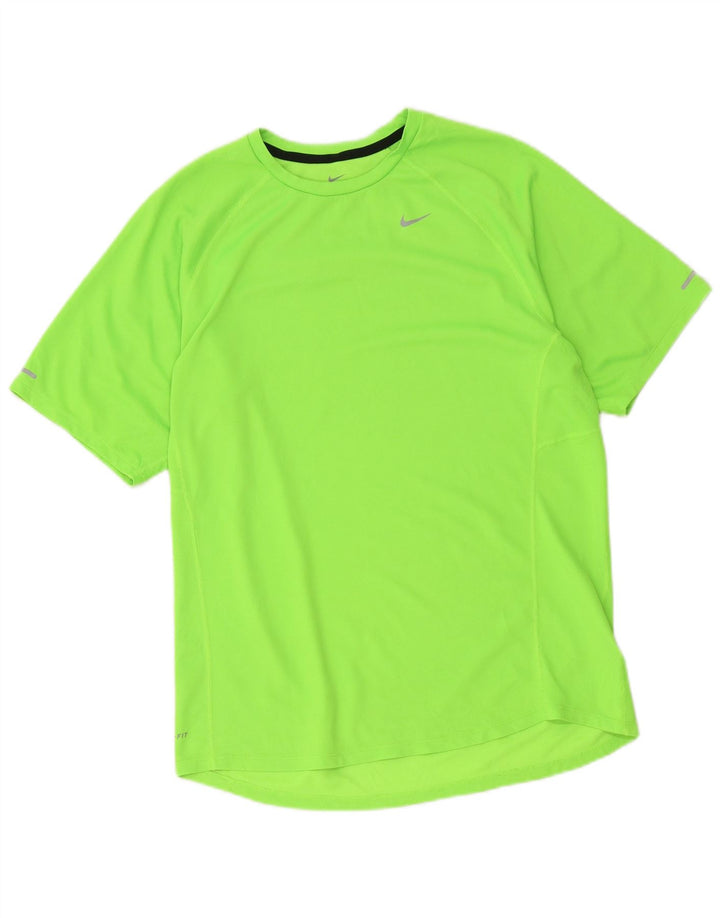 Męski T-shirt Nike Dri Fit, duży, zielony, poliester