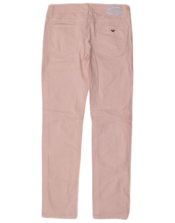 Spodnie Armani Teen Girls Slim Casual 13-14 lat W28 L30 Różowa bawełna