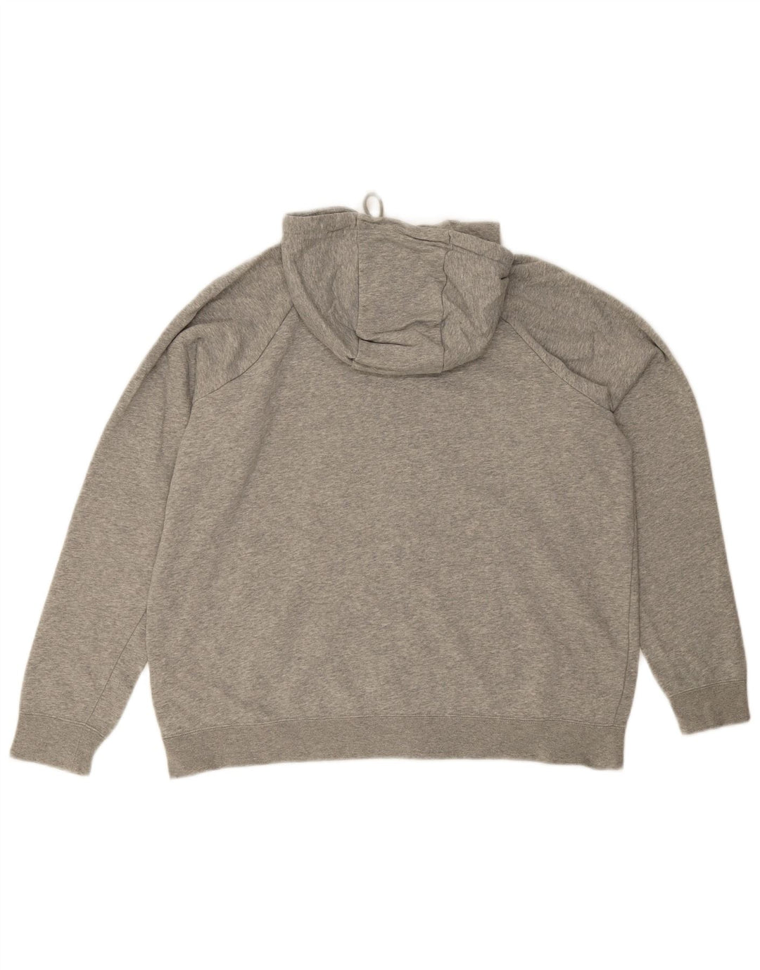NIKE Mens Zip Hoodie Sweater XL Grey Cotton