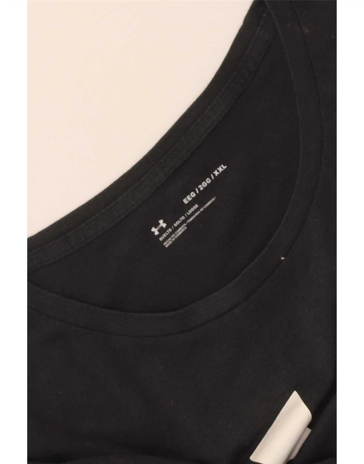 Męska koszulka z grafiką Under Armour Top 2XL w kolorze czarnym