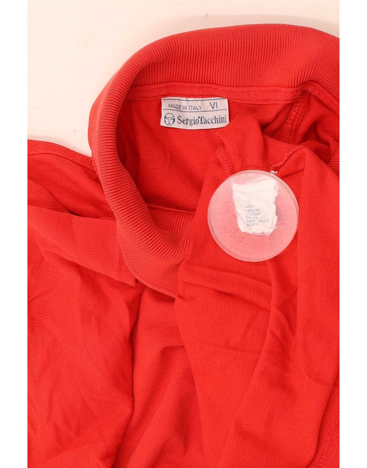 Męska koszulka polo Sergio Tacchini, bawełniana, w kolorze średnio czerwonym