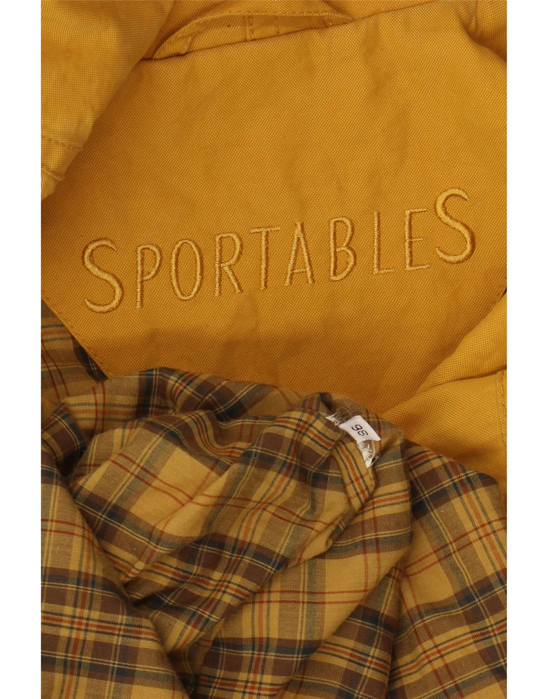 SPORTABLES Womens Oversized Hooded Utility Jacket EU 36 Small Yellow