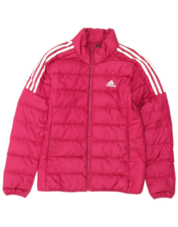 Damska ocieplana kurtka Adidas UK 8/10 Mały różowy poliester
