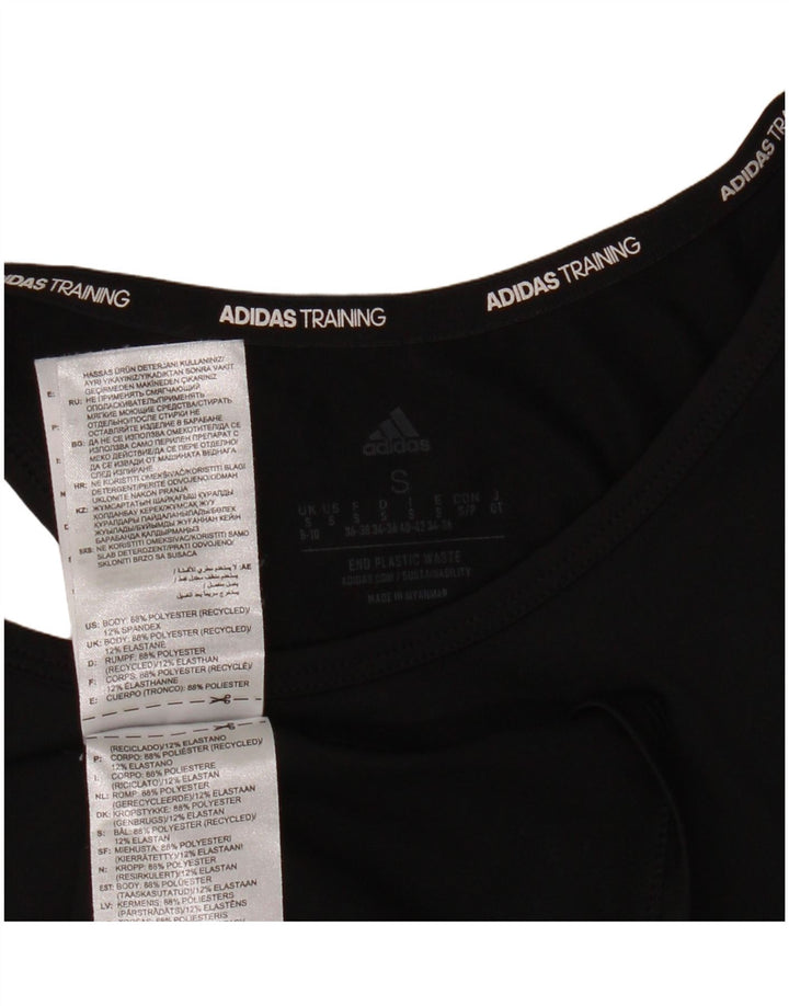 Damska kamizelka Adidas Aeroready Top UK 8/10 Mały czarny poliester