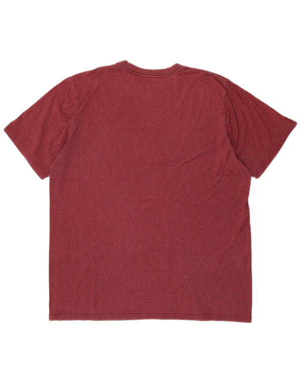 Męski T-shirt z grafiką CONVERSE Chuck Taylor, średni bordowy