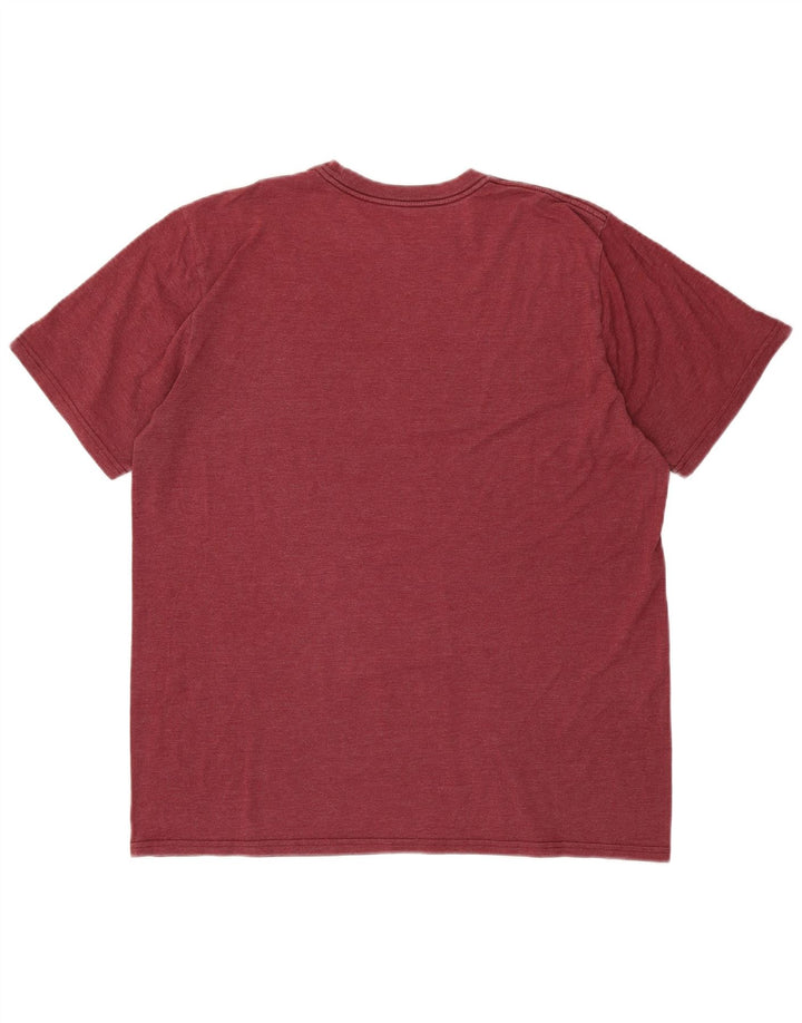 Męski T-shirt z grafiką CONVERSE Chuck Taylor, średni bordowy