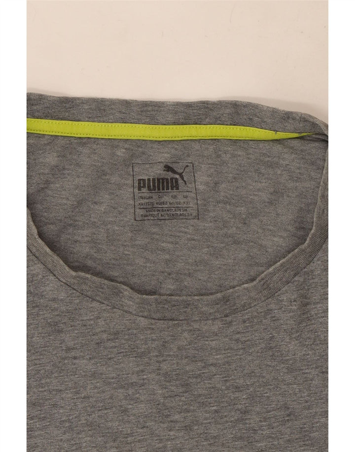 Męski T-shirt z grafiką Puma Top 2XL Szary nakrapiany