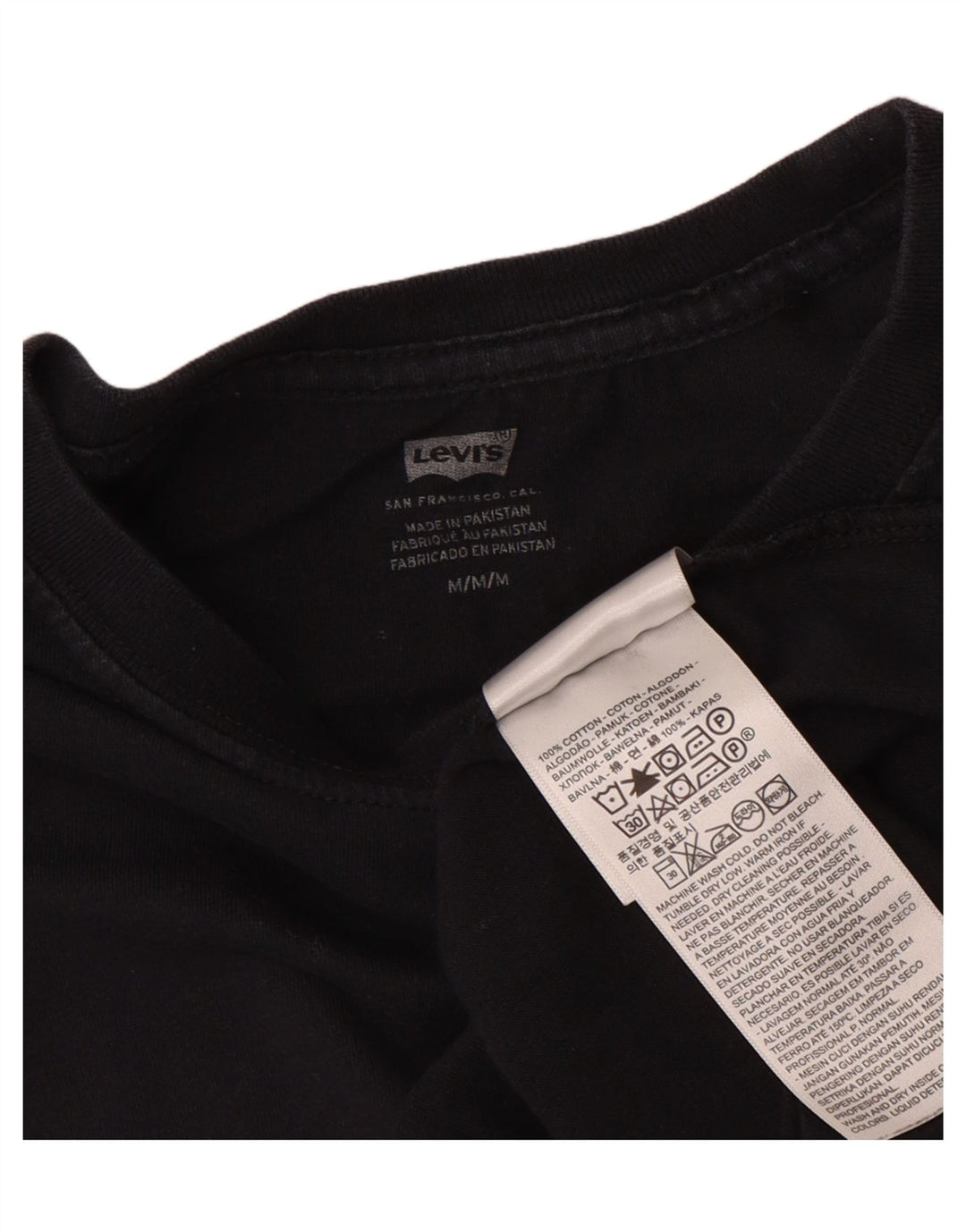 Damski krótki top Levi's z długim rękawem, UK 14, średni granatowy, bawełniany