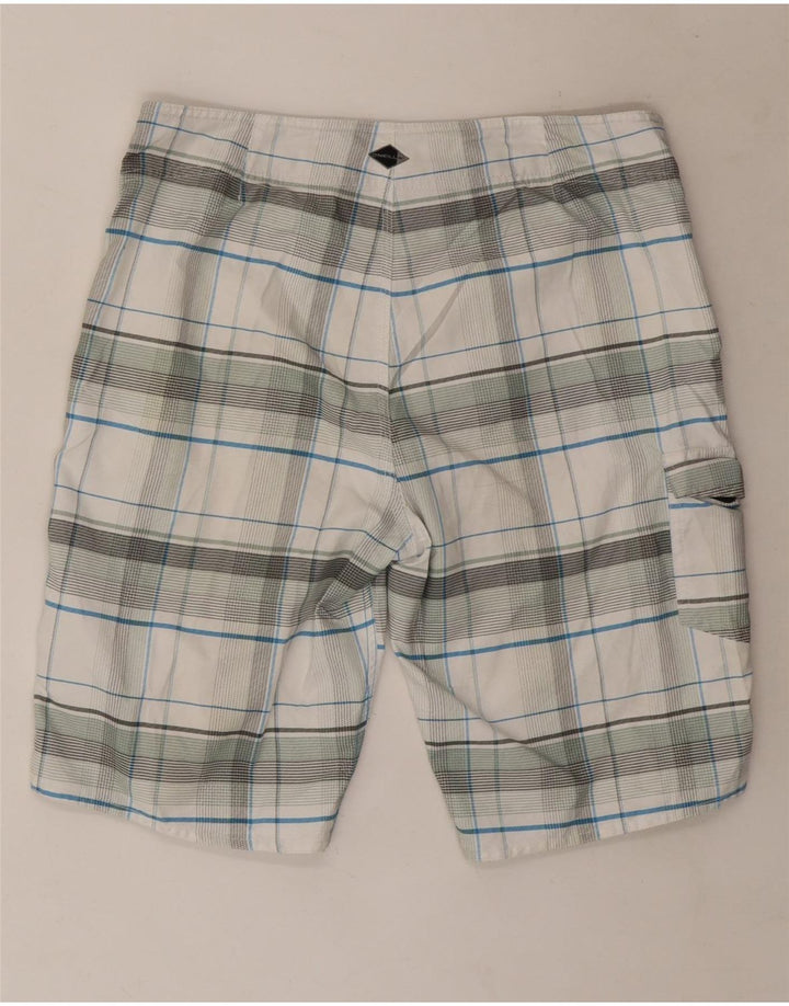 Męskie spodenki kąpielowe O'Neill, poliester w średnią białą kratkę