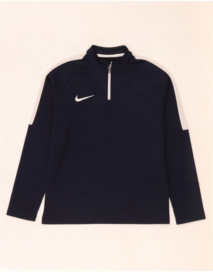 Chłopięcy dres Nike Dri Fit z pulowerem 10-11 lat, średni granatowy
