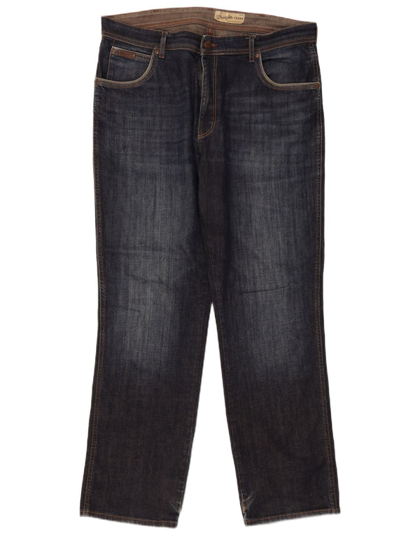 Męskie jeansy Wrangler Texas Stretch Straight W38 L32 Niebieskie, bawełniane