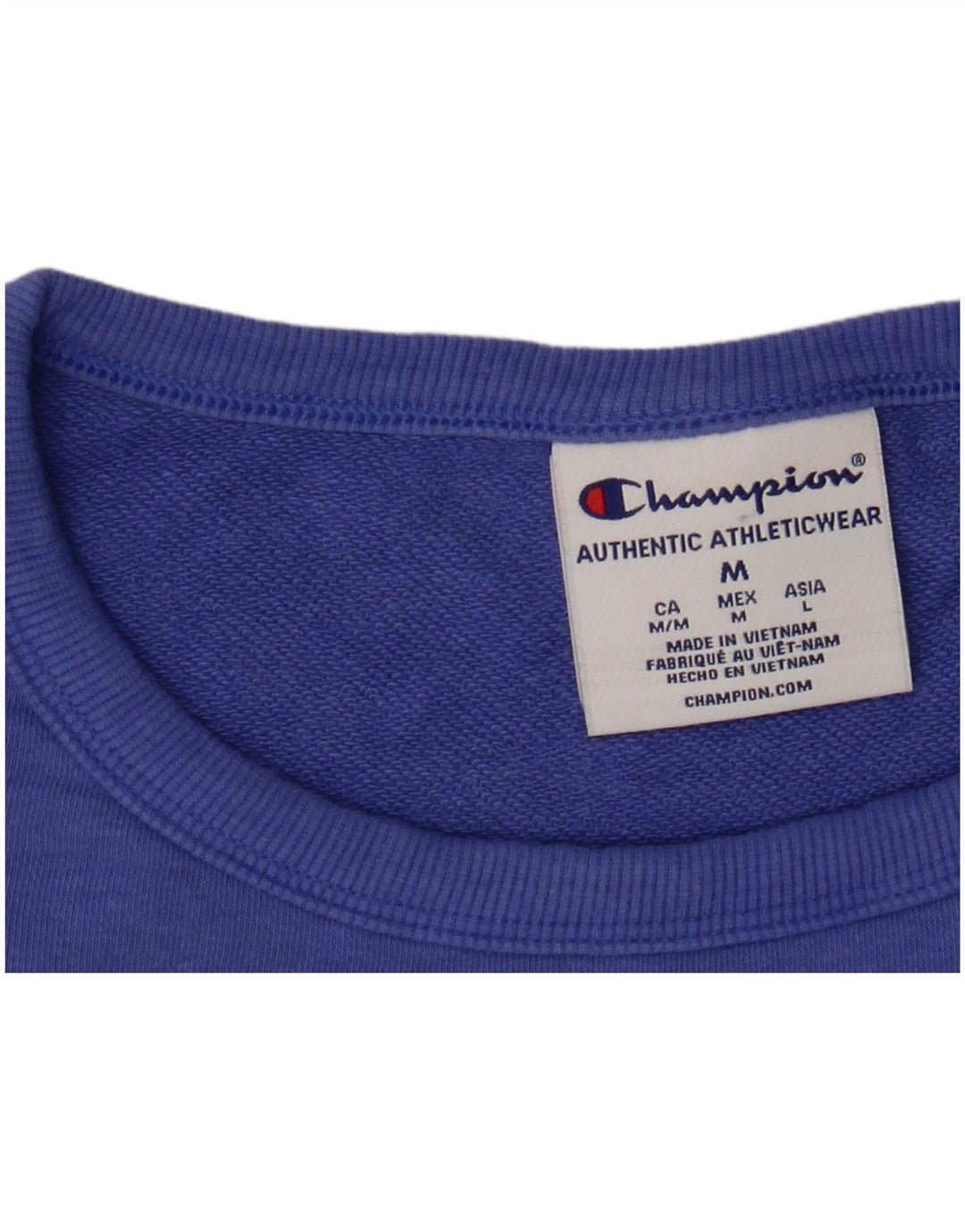 Damska bluza typu oversize CHAMPION Crop UK 14 średni niebieski