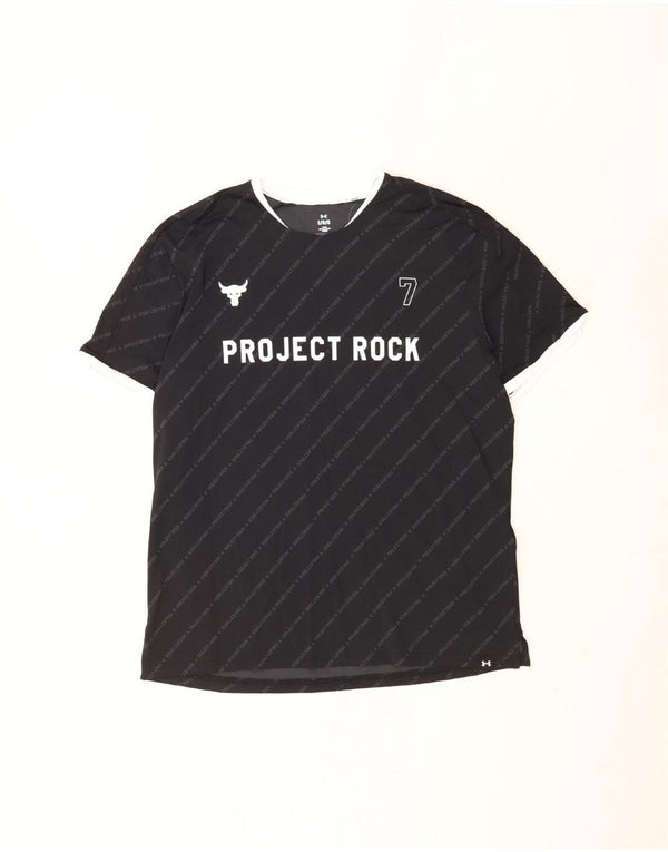 Męska koszulka z grafiką Under Armour, duża, nylonowa koszulka sportowa w czarne paski