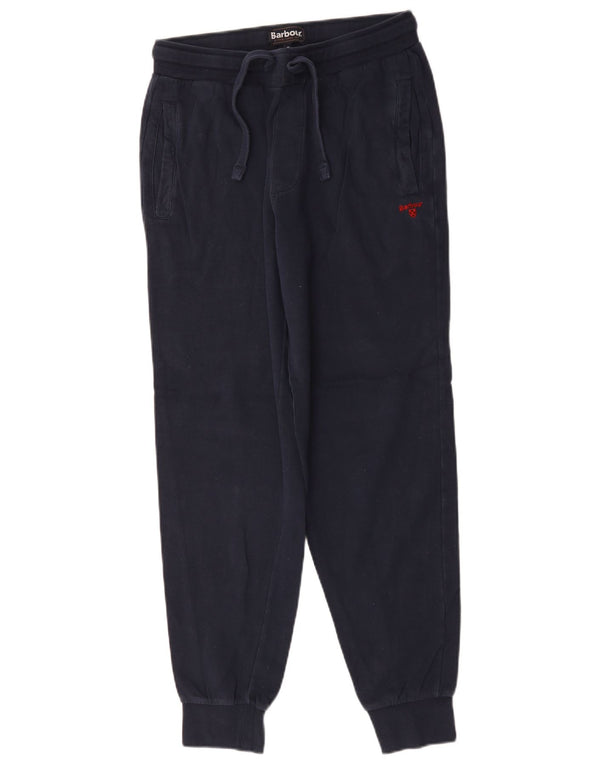 Męskie spodnie dresowe Barbour Joggers Średni granatowy, bawełniany