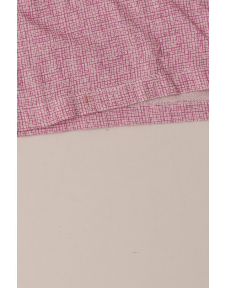 Męska koszulka polo Ted Baker, rozmiar 5 XL, bawełniana w fioletową kratkę