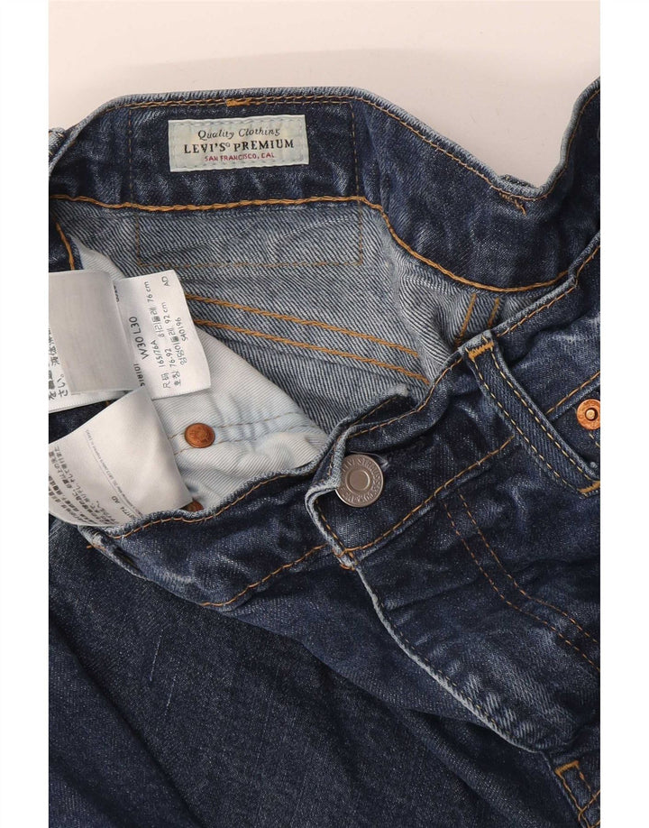 Męskie jeansy slim fit Levi's W30 L30 Niebieskie bawełniane
