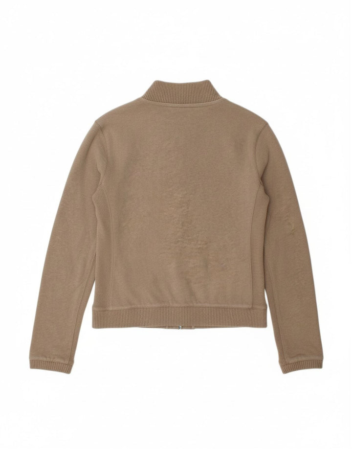 TIMBERLAND Womens Cardigan Sweater UK 14 Medium Brown Cotton