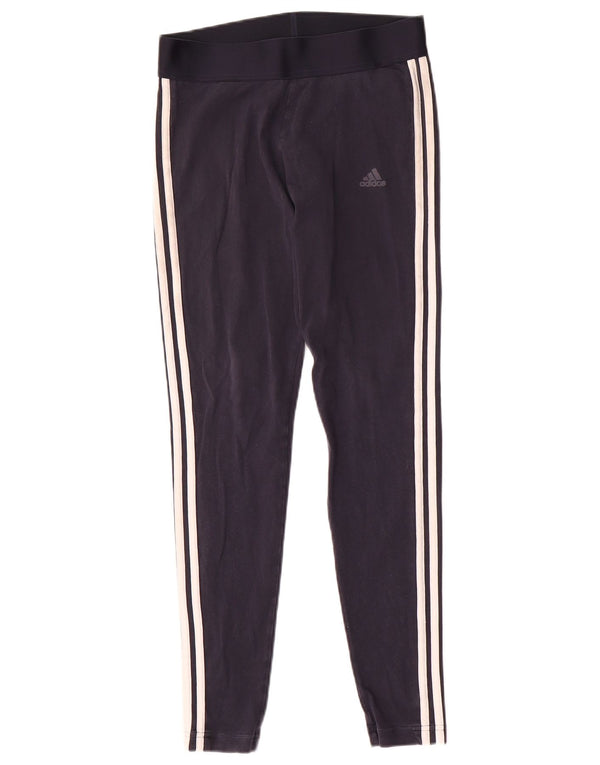 Legginsy damskie Adidas UK 12/14 Średni granatowy, bawełniany