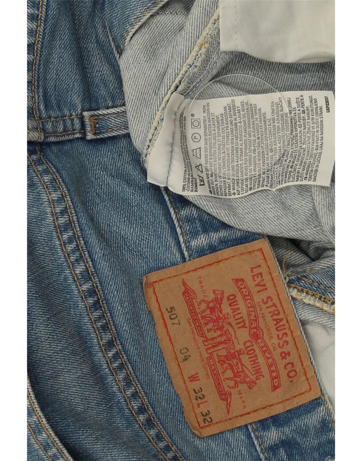 Męskie dżinsy Bootcut 507 LEVI'S W32 L32 Niebieska bawełna