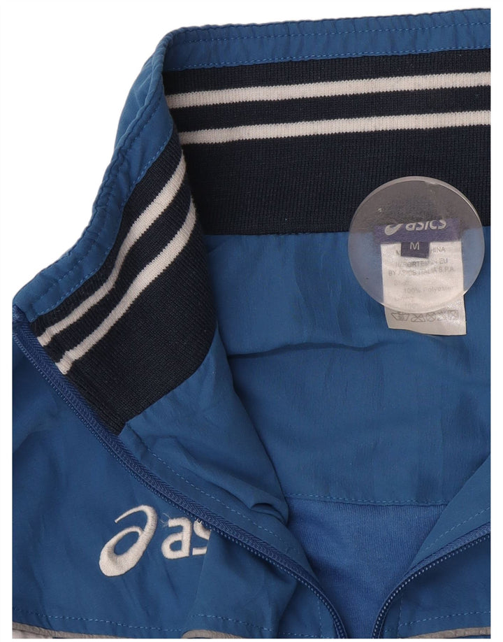 Męska bluza dresowa Asics z graficznym topem, poliestrowa, w kolorze średnioniebieskim