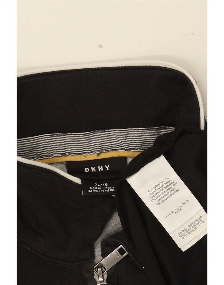 Męska koszulka polo Dkny XL, czarna, bawełniana