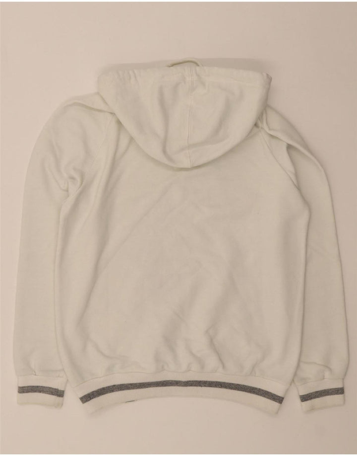 FRANKLIN & MARSHALL Mens Hoodie Jumper Small White Cotton Vintage Franklin & Marshall and Second-Hand Franklin & Marshall from Messina Hembry 