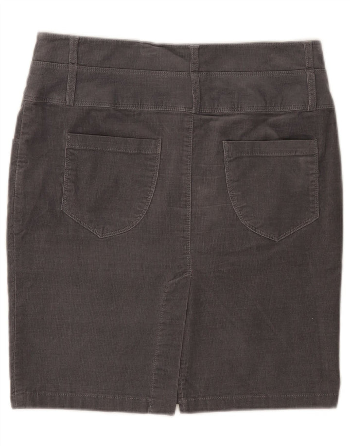 Spódnica sztruksowa Benetton damska Mini IT 42 Medium W30 Szara bawełna