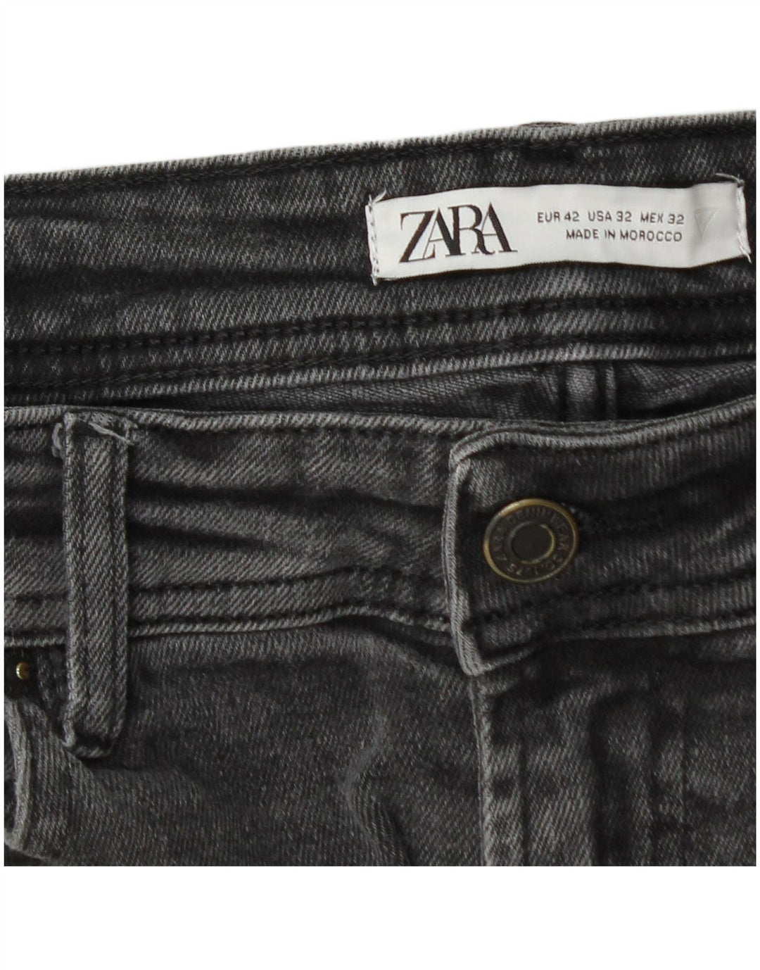 Zwężane jeansy męskie Zara EU 42 Medium W32 L30 Szare