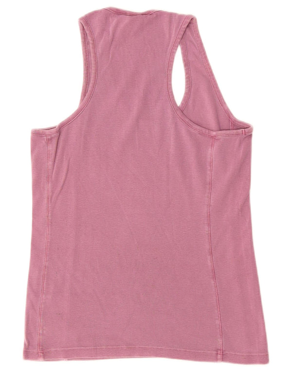 Top damski pod kamizelkę Napapijri UK 14, duży, fioletowy, bawełniany