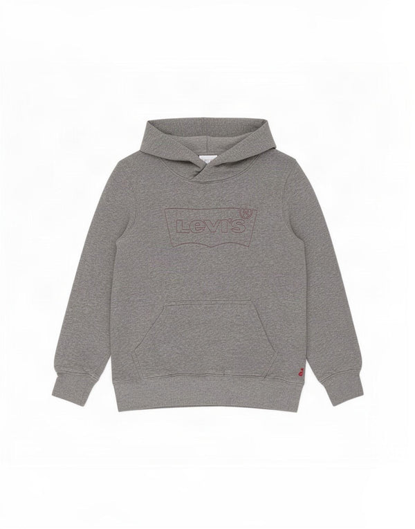 Chłopięcy sweter z kapturem Levi's 11-12 lat, szara bawełna w plamki