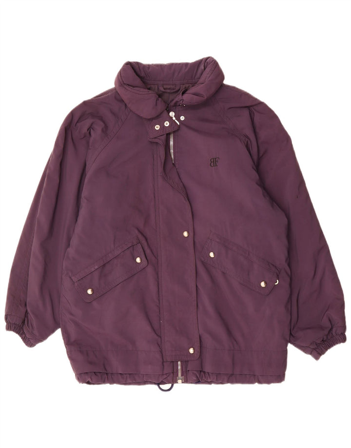 Damska kurtka wiatrówka oversize Belfe & Belfe UK 18 XL, fioletowa, poliestrowa