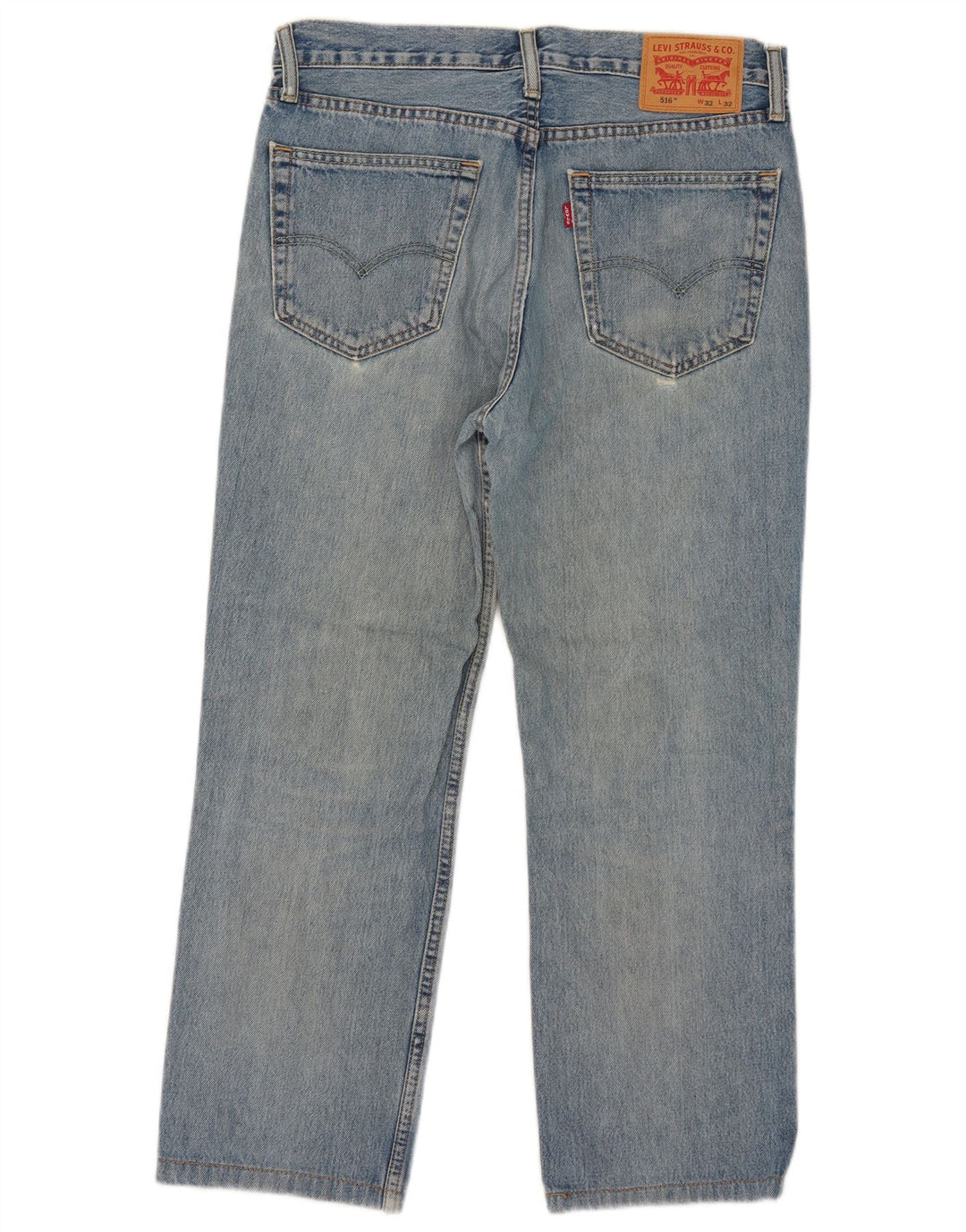 Męskie jeansy Levi's 516 Slim Straight W32 L26 Niebieskie bawełniane