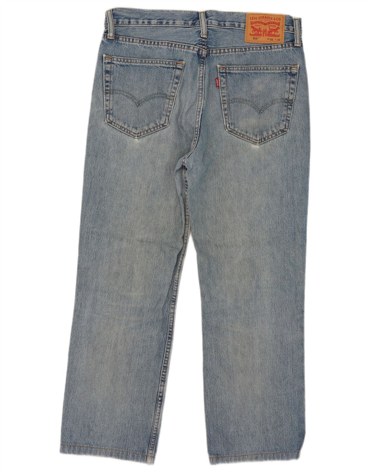 Męskie jeansy Levi's 516 Slim Straight W32 L26 Niebieskie bawełniane