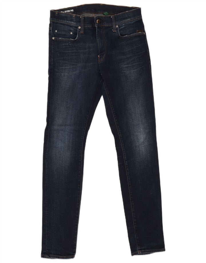 Damskie jeansy Skinny G-STAR Revend W30 L32 Granatowe, bawełniane