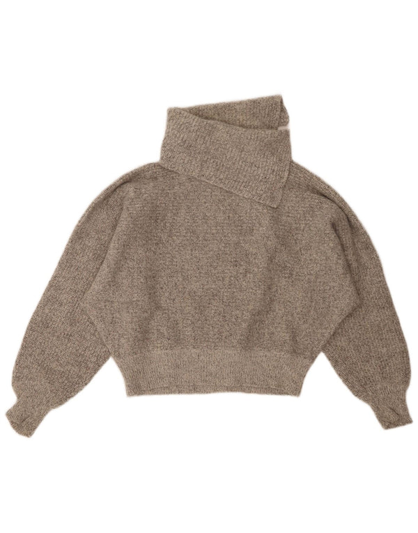 BAGARRY Damski sweter z okrągłym dekoltem UK 14, duży, szary, nakrapiany