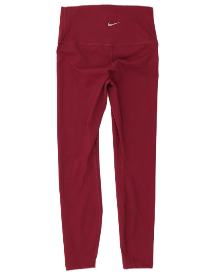 Damskie legginsy do jogi Nike UK 12, średni burgund