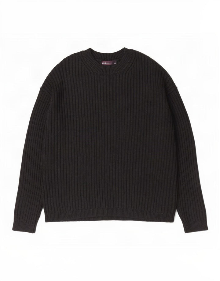 Sweter damski Marks & Spencer z okrągłym dekoltem, UK 14, średni czarny