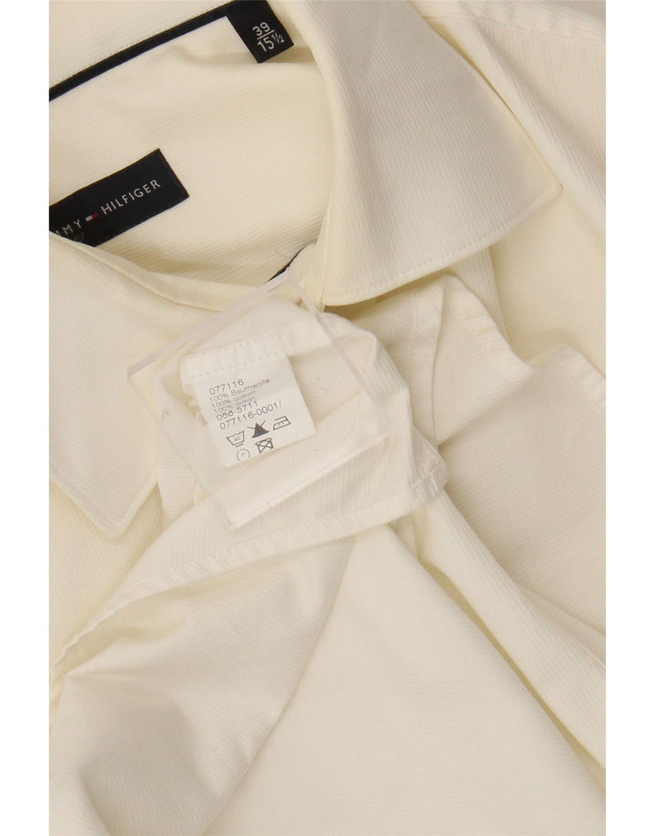 Koszula męska Tommy Hilfiger rozmiar 39 15 1/2 Średnia biała bawełniana