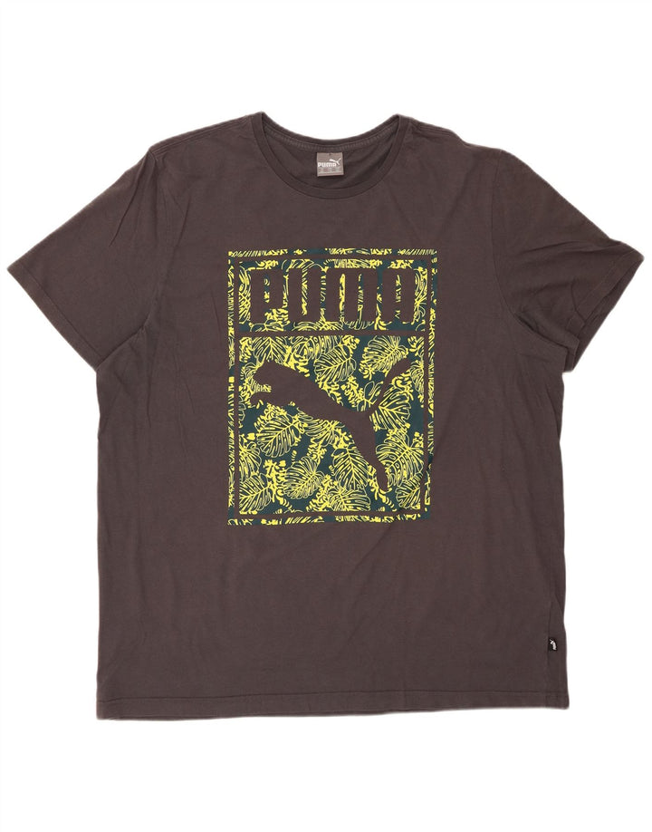 Męski T-shirt z grafiką PUMA Top 2XL Szary