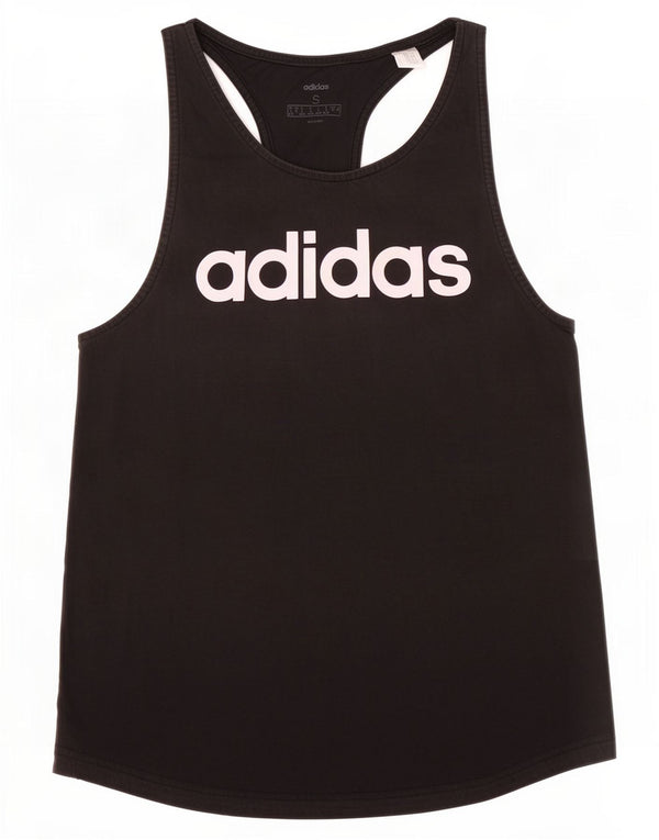 Damska kamizelka graficzna Adidas Top UK 10 Mała czarna bawełna
